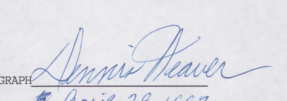 DENNIS WEAVER - QUESTIONNAIRE SIGNED 04/28/1997