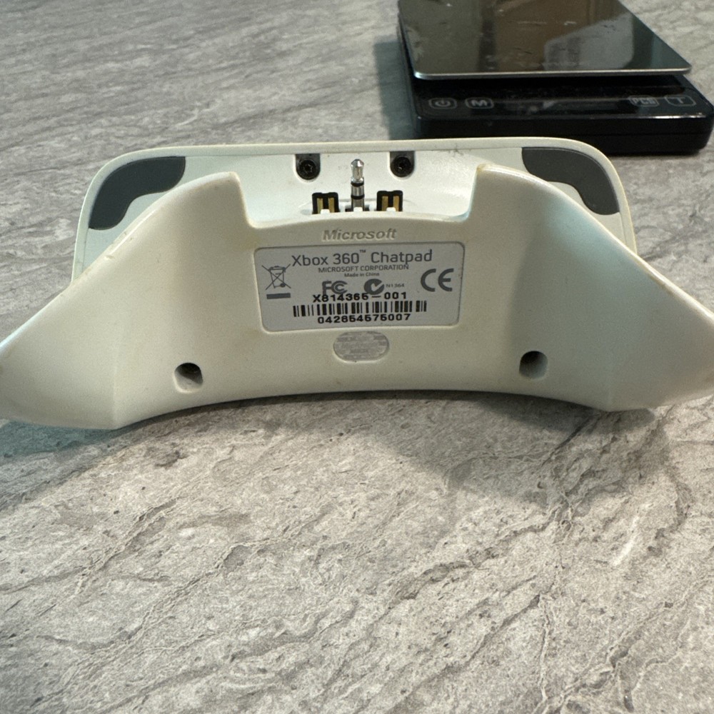 Microsoft XBOX 360 Chatpad - White *AS IS* Untested