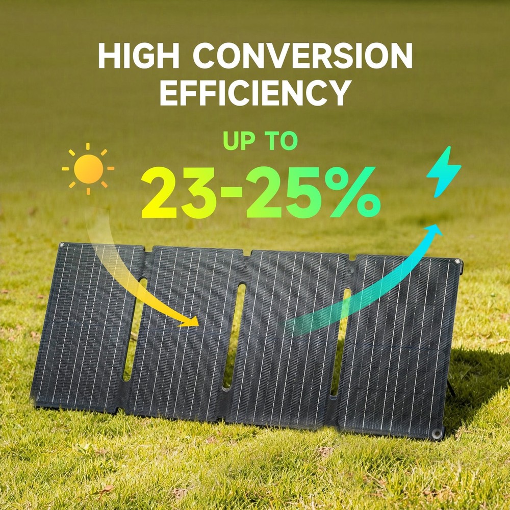 ALLPOWERS Portable Solar Panel 60W Foldable Solar Panel Charger for Camping Trip