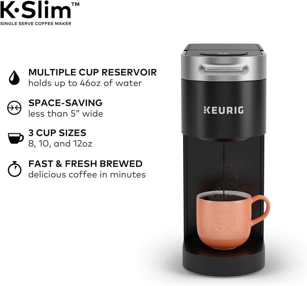 Slim K-Slim Single Serve Coffee Maker, Multistream Tech