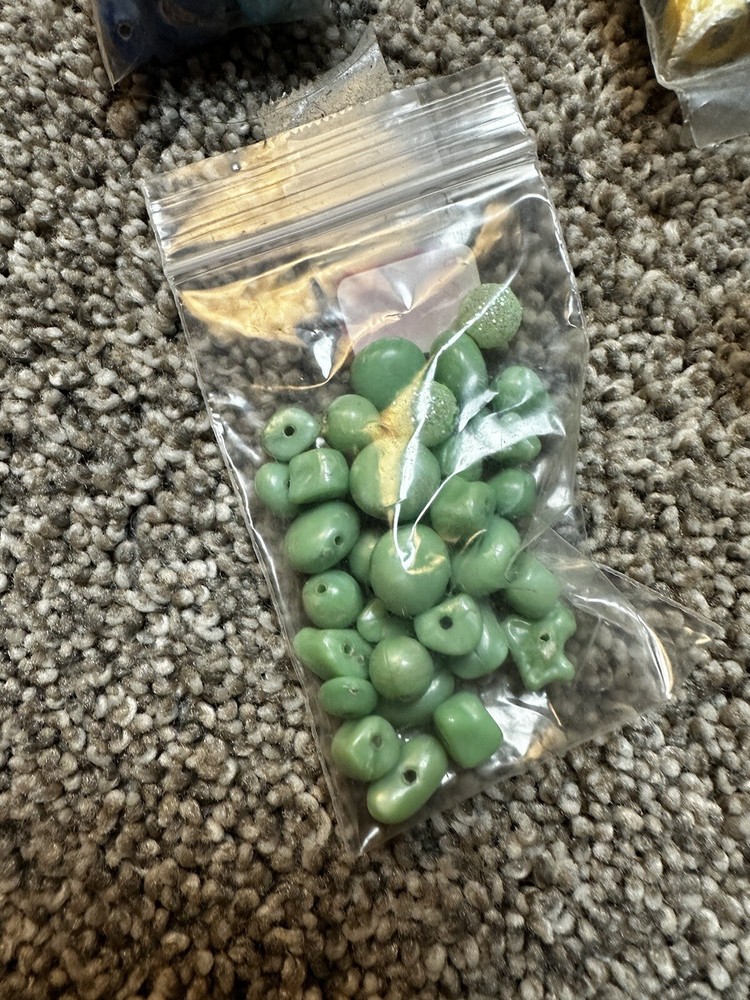 Vintage Macrame Accessories Rings Beads