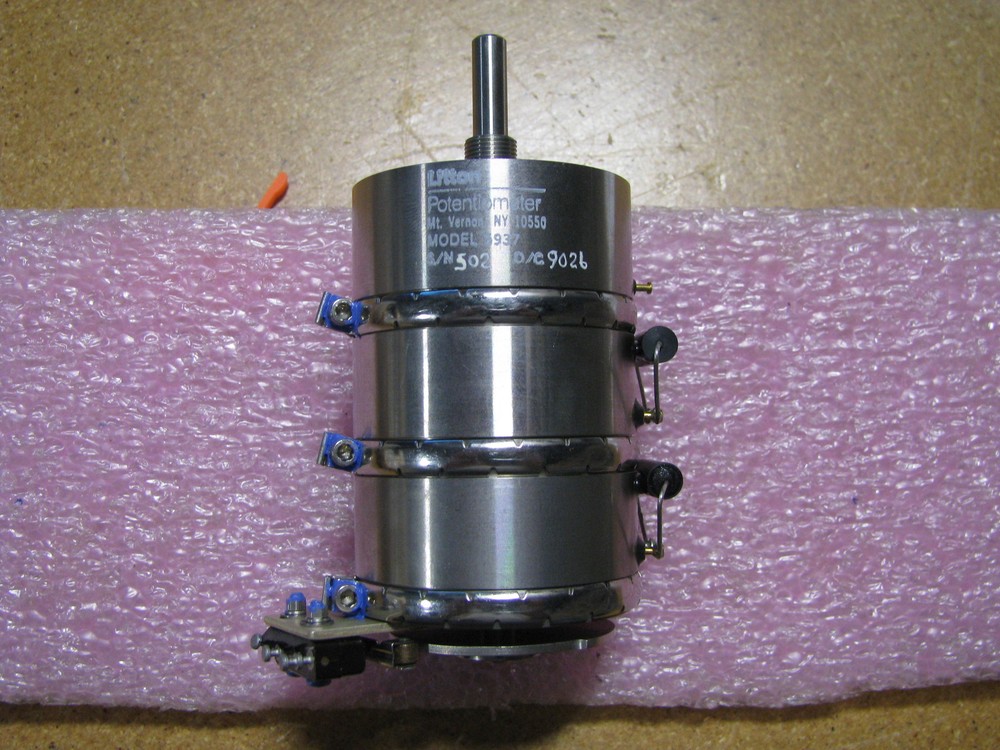 LITTON / SENSOR SYSTEMS VARIABLE RESISTOR MODEL 5937 NSN: 5905-01-129-4052