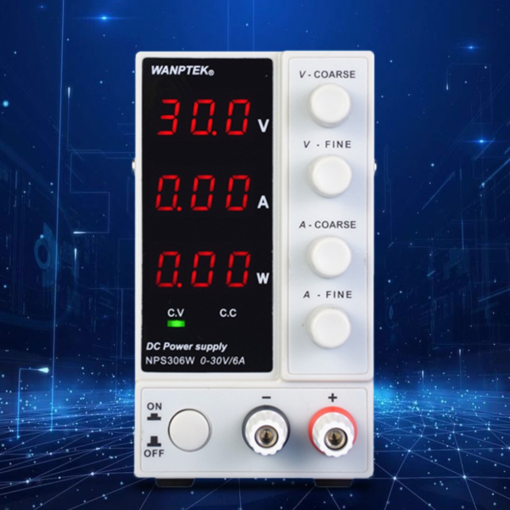 0-30V 0-10A Lab DC Bench Power Supply Variable Linear Adjustable Power Supply