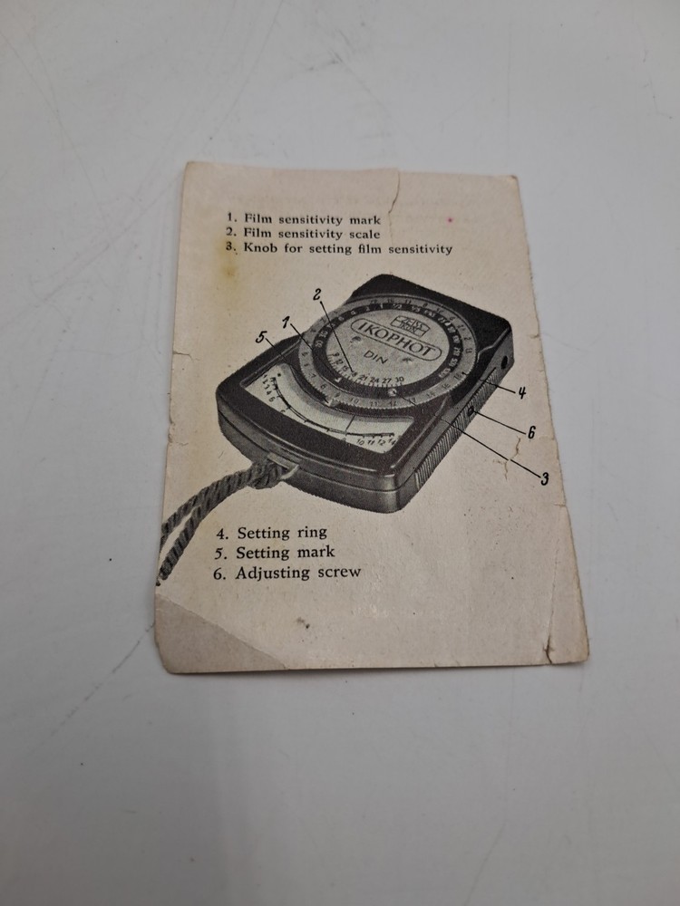 Zeiss Ikon IKOPHOT Light Meter /w Case - 1/2 Box - Insert