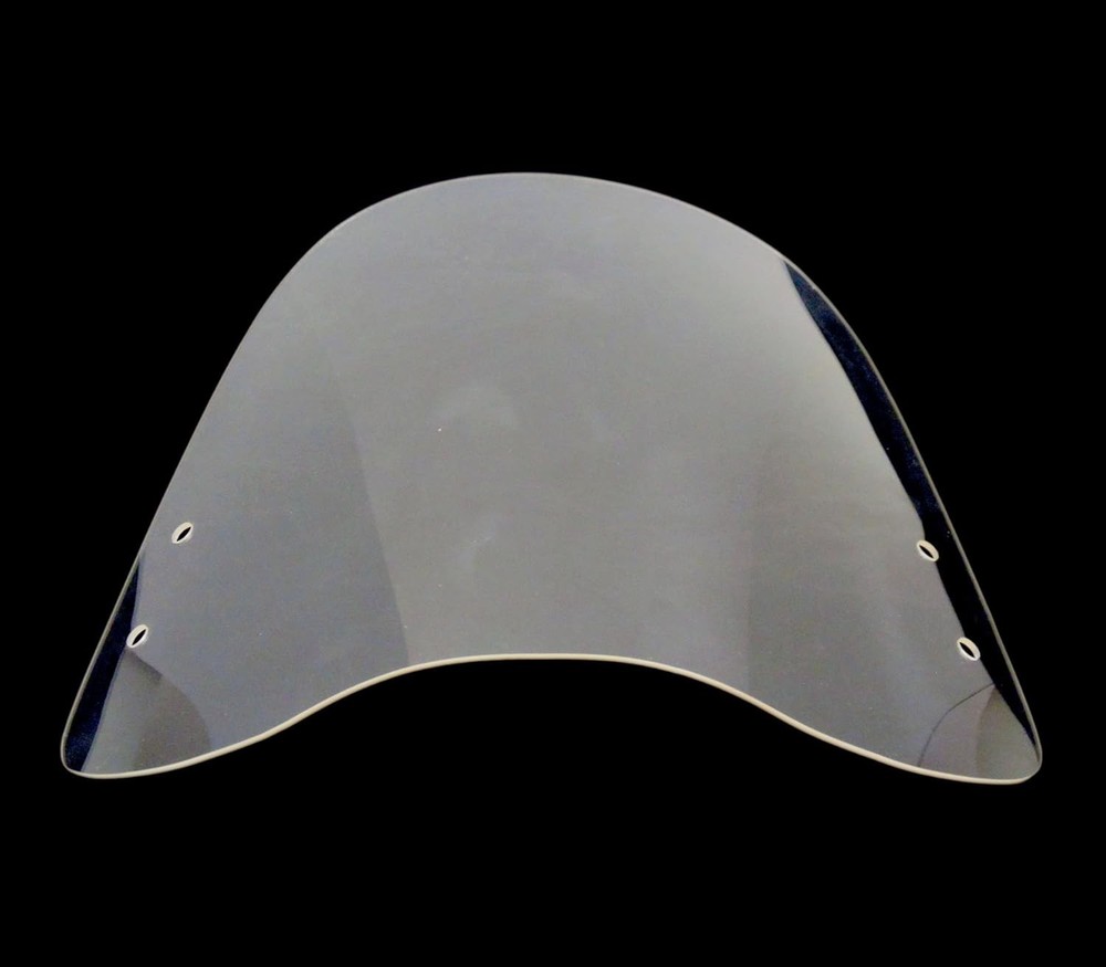 Scooter Windshield 3mm Clear Plastic Acrylic with Hardware