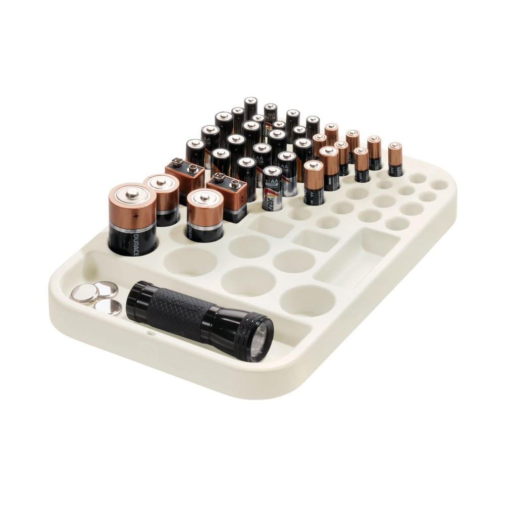 iDesign Recycled Plastic Divided Battery Organizer, Insert