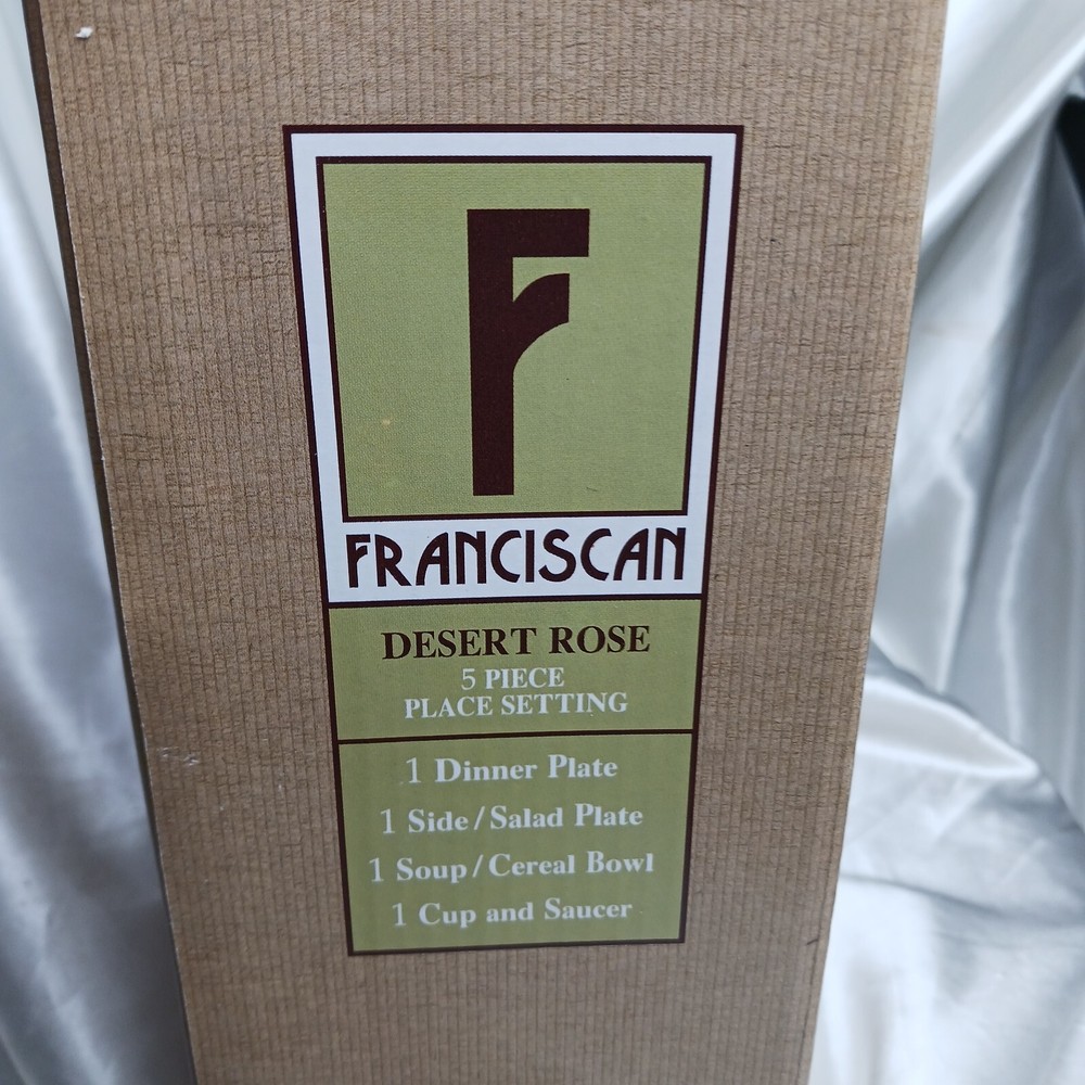 FRANCISCAN DESERT ROSE 5 PIECE DINNER SET