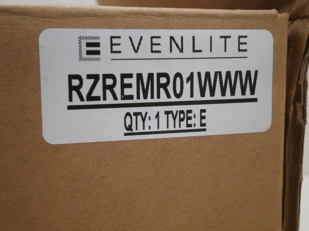 Evenlite Razor White/Red Exit Sign w/Battery Backup - Wall Mount Masonry Box