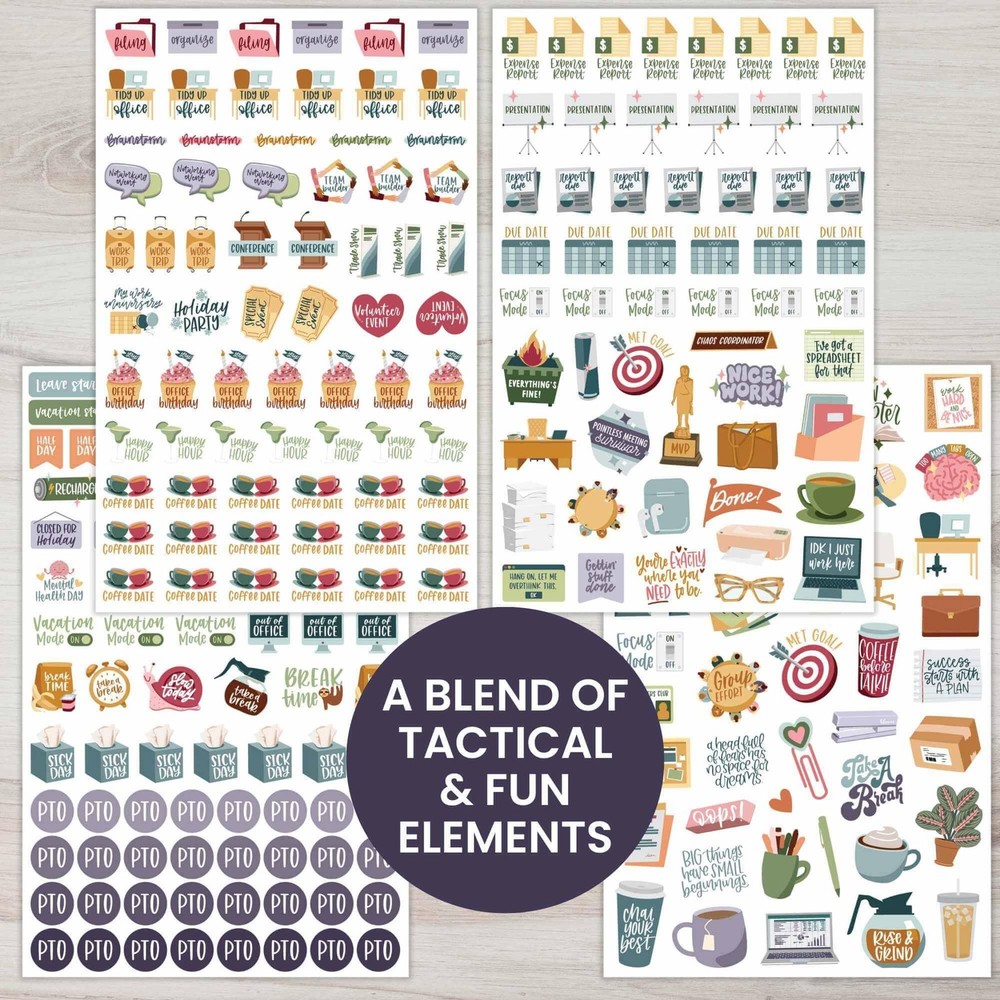 bloom daily planners Planner Stickers | Workday Essentials