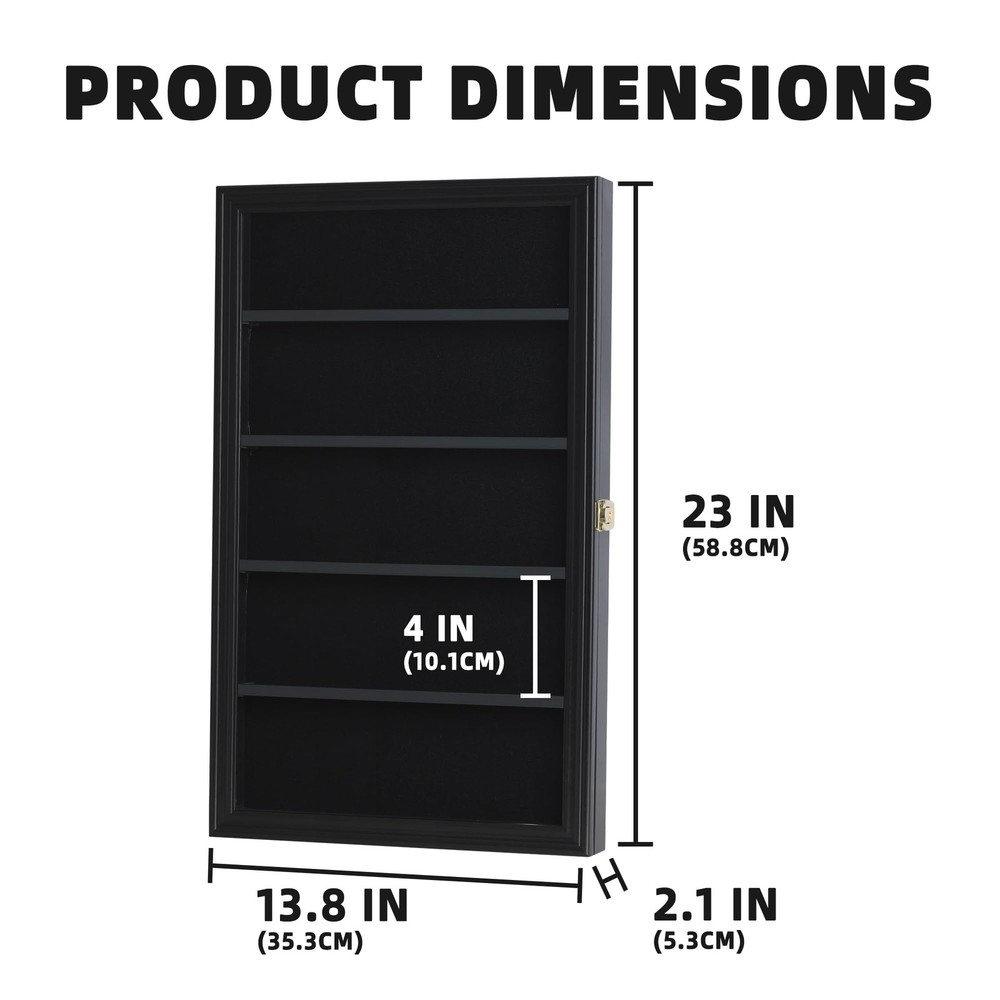 The Playing Card Frame - 25 Deck Holder Display Case Frame Wall Mount