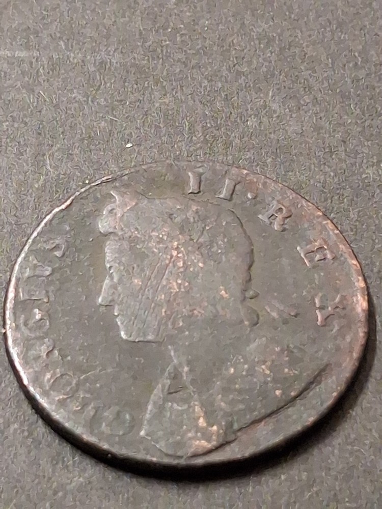 1736 George II Halfpenny