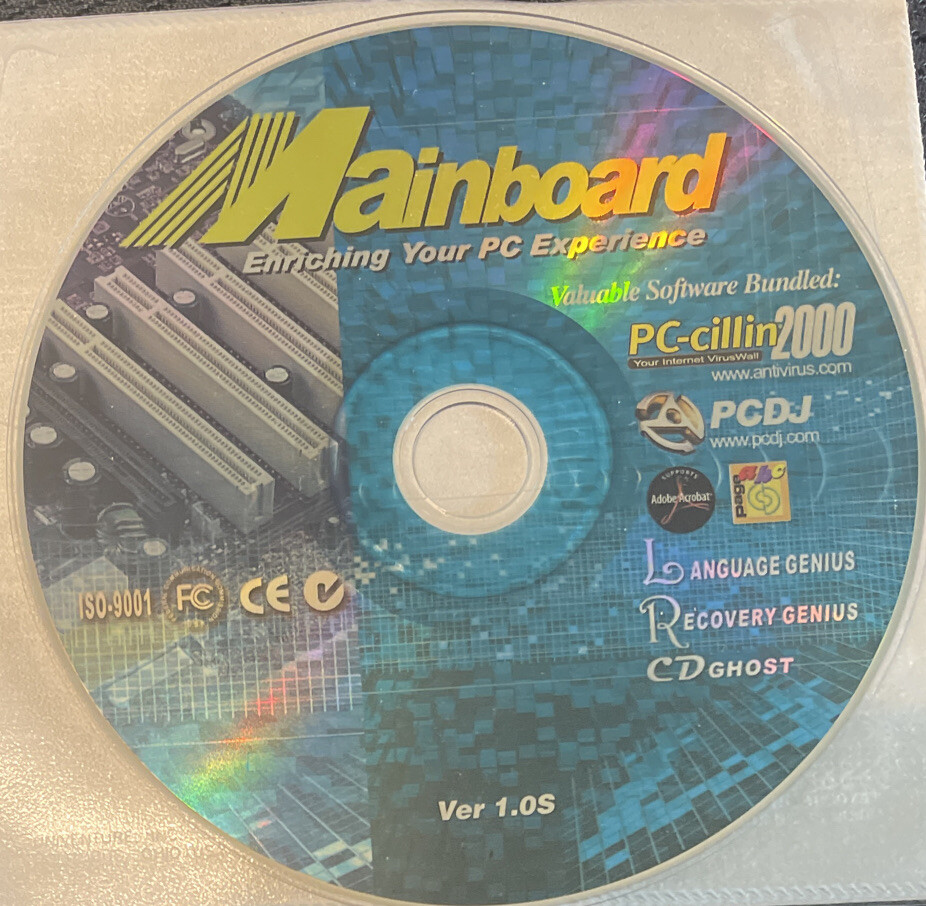 Mainboard ISO-9001 Ver. 1.0S CD-ROM