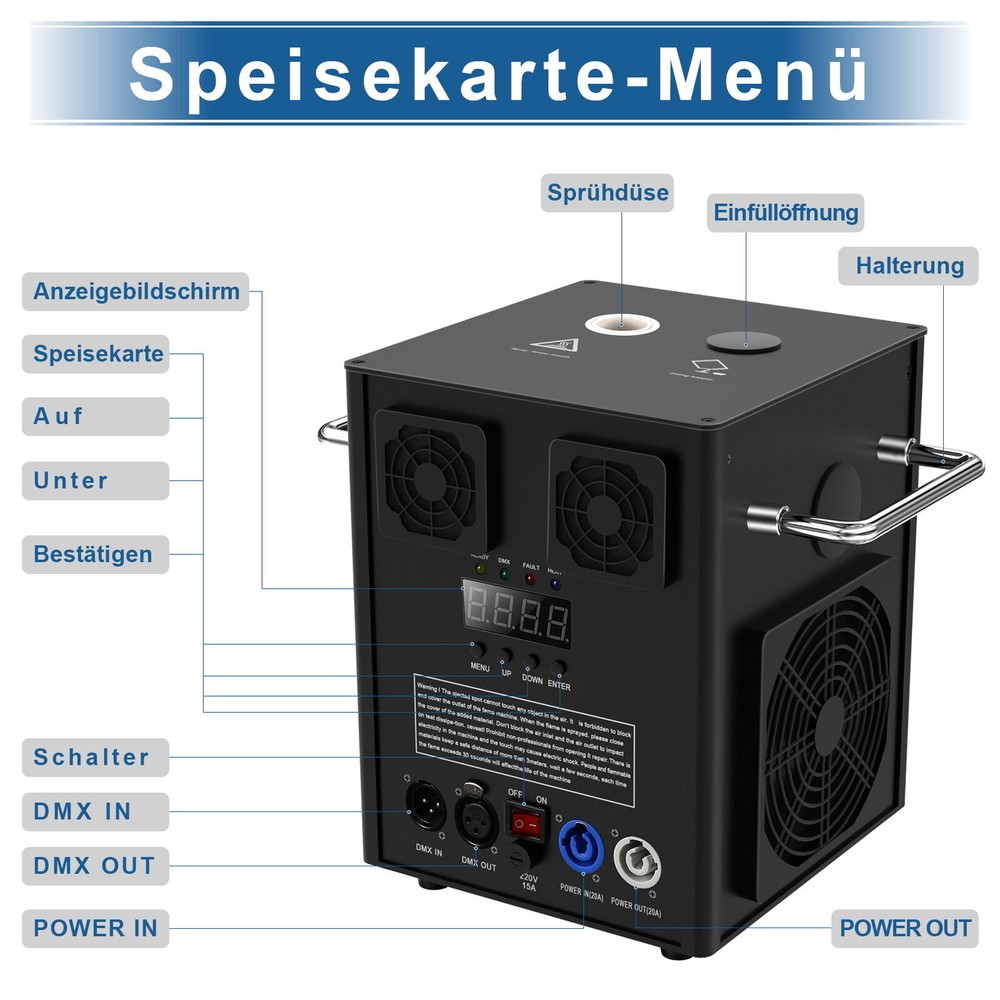 4PCS 700W Large Cold Spark Firework Machine Stage Effect DMX Machine Party Show