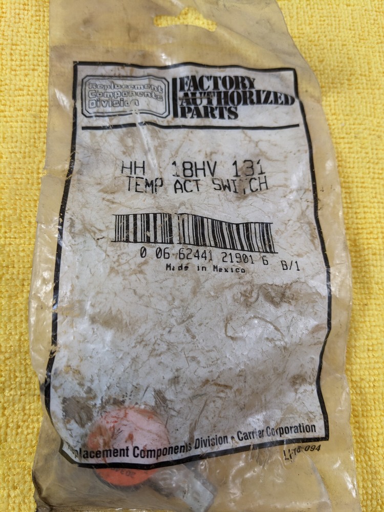 Carrier HH 18HV 131 Temp Act Switch