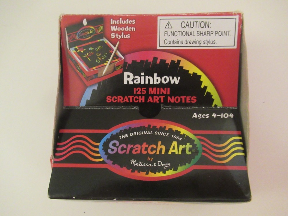 Scratch Art by Melissa & Doug (Mini Rainbow Scratch Art Notes)