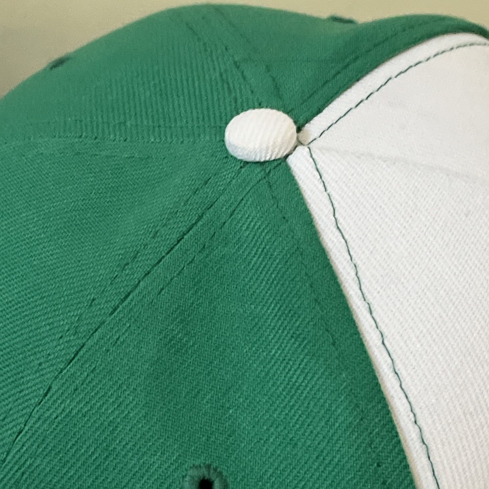 DP Dude Perfect Cap Green & White Snapback Baseball Hat dp Logo Adjustable