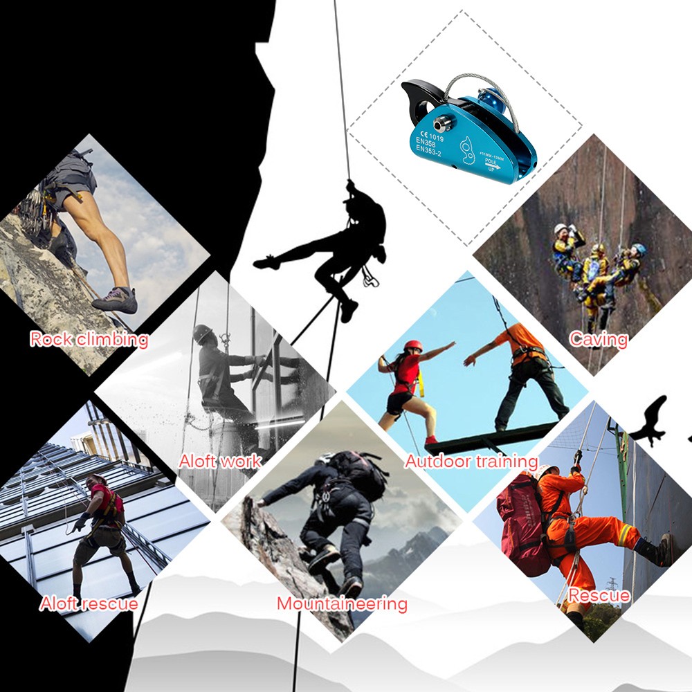 Climbing Fall Rope Grab With Spring J3B0