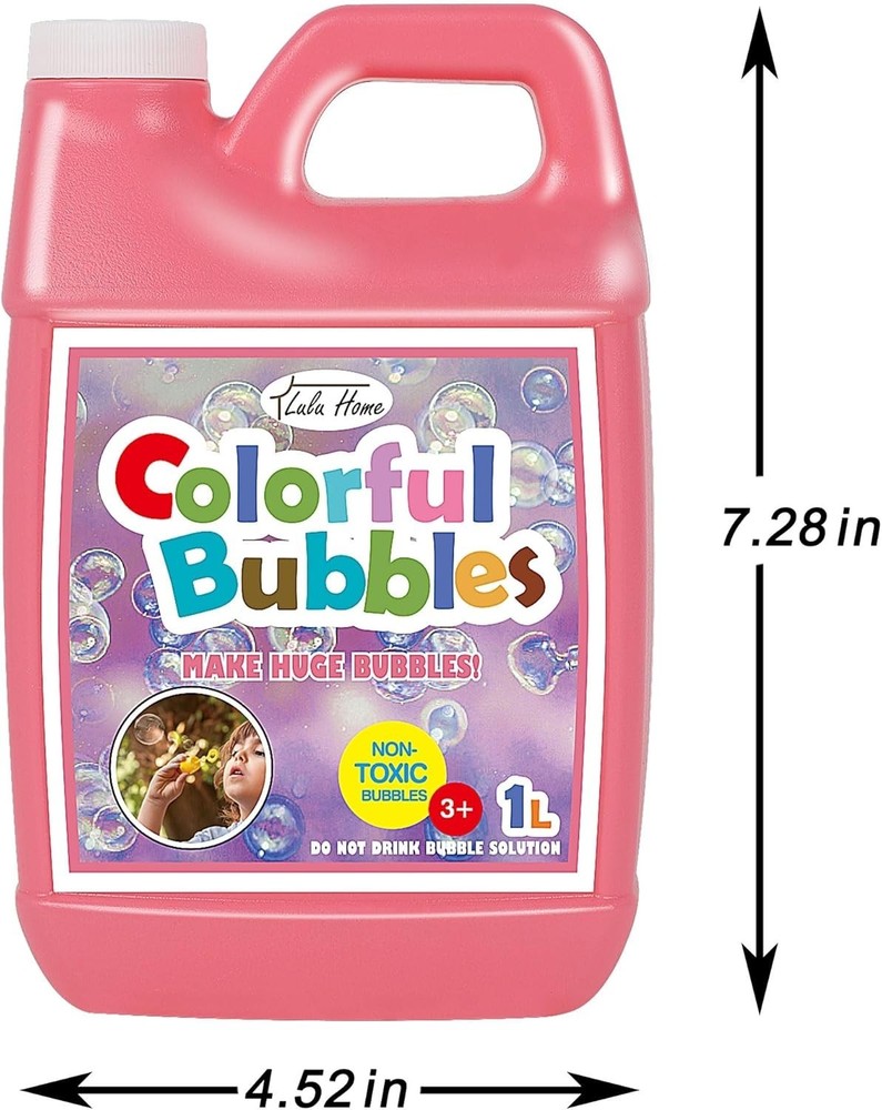 Concentrated Bubble Solution, 1 L/ 33.8 OZ Refill for Bubble Machines, Giant ...
