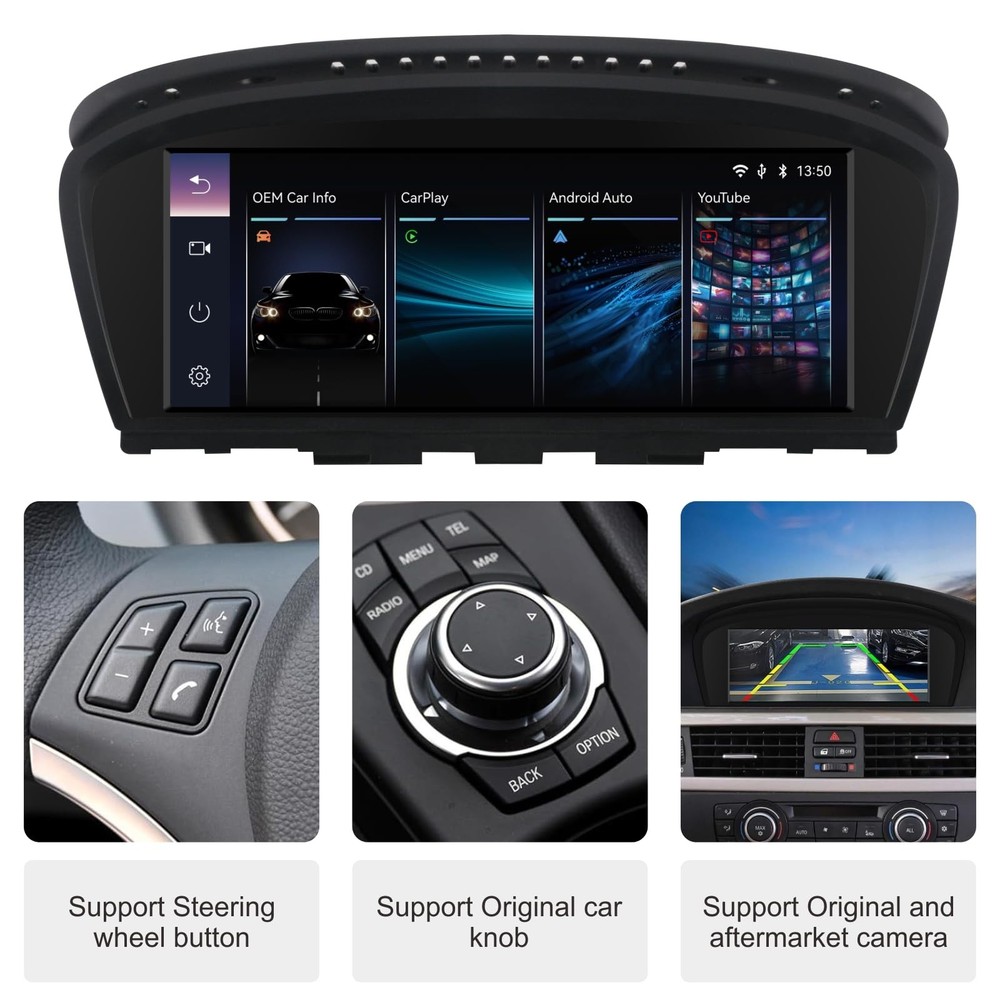 Wireless CarPlay TouchScreen For CCC BMW 3/5 Series E90 E91 E92/93 E60 E61 E63