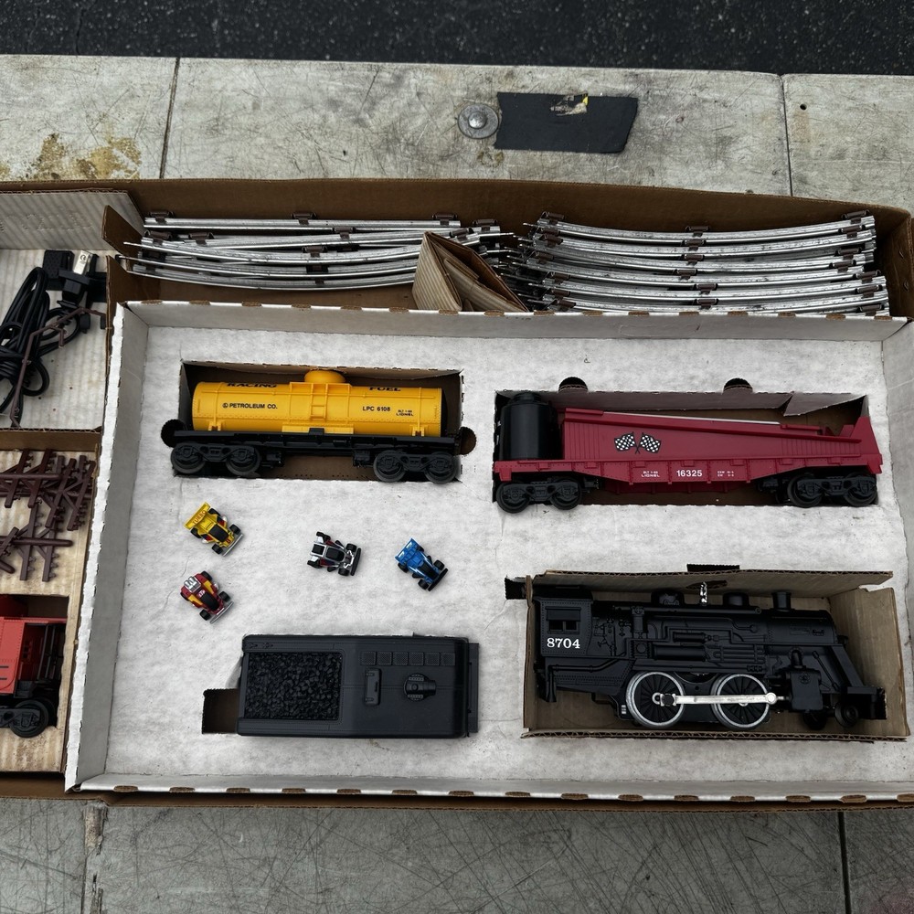 Vintage 1989 Lyonel Micro Racers Express Train Set Complete