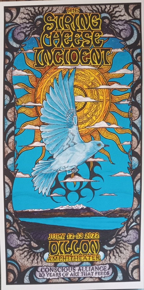 STRING CHEESE INCIDENT DILLON CO 2022 Original Screen Print Concert Poster SCI