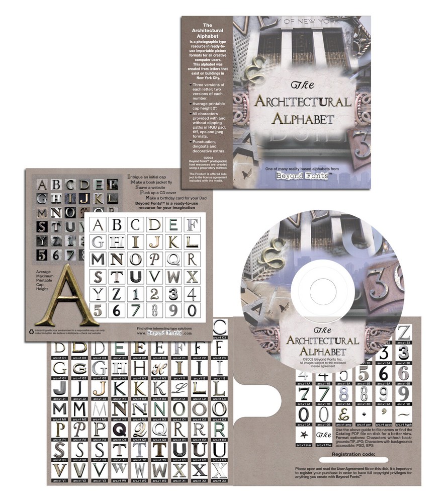 The Architectural, Neon, and Psycho Alphabets