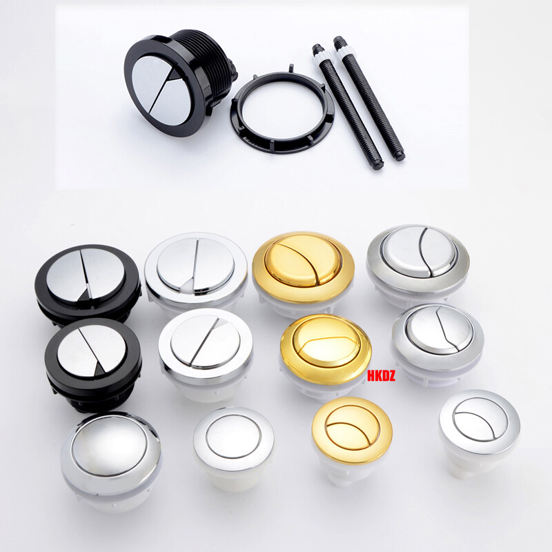 Round Single/Dual Flush Toilet Cistern Push Button Fitting Replace Water Saving