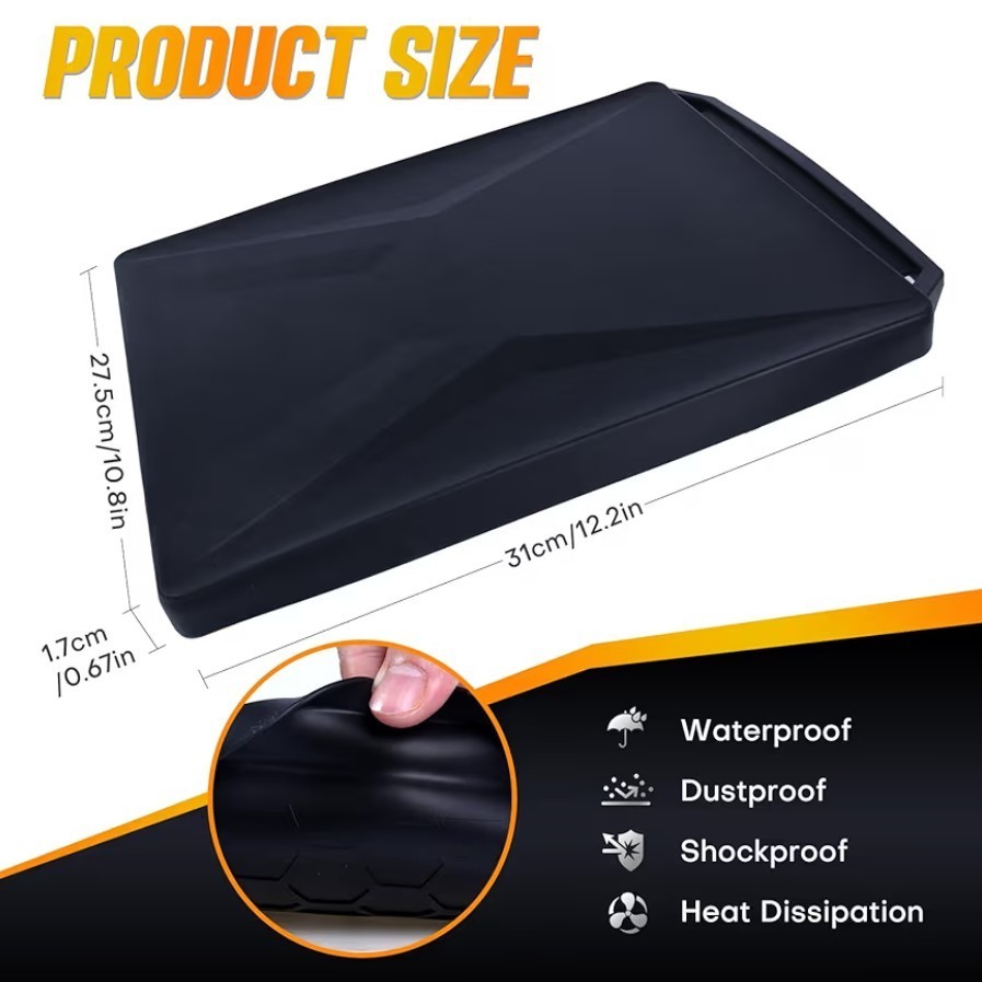 Starlink Mini Protective Cover Case Waterproof Silicone Protector(Black)