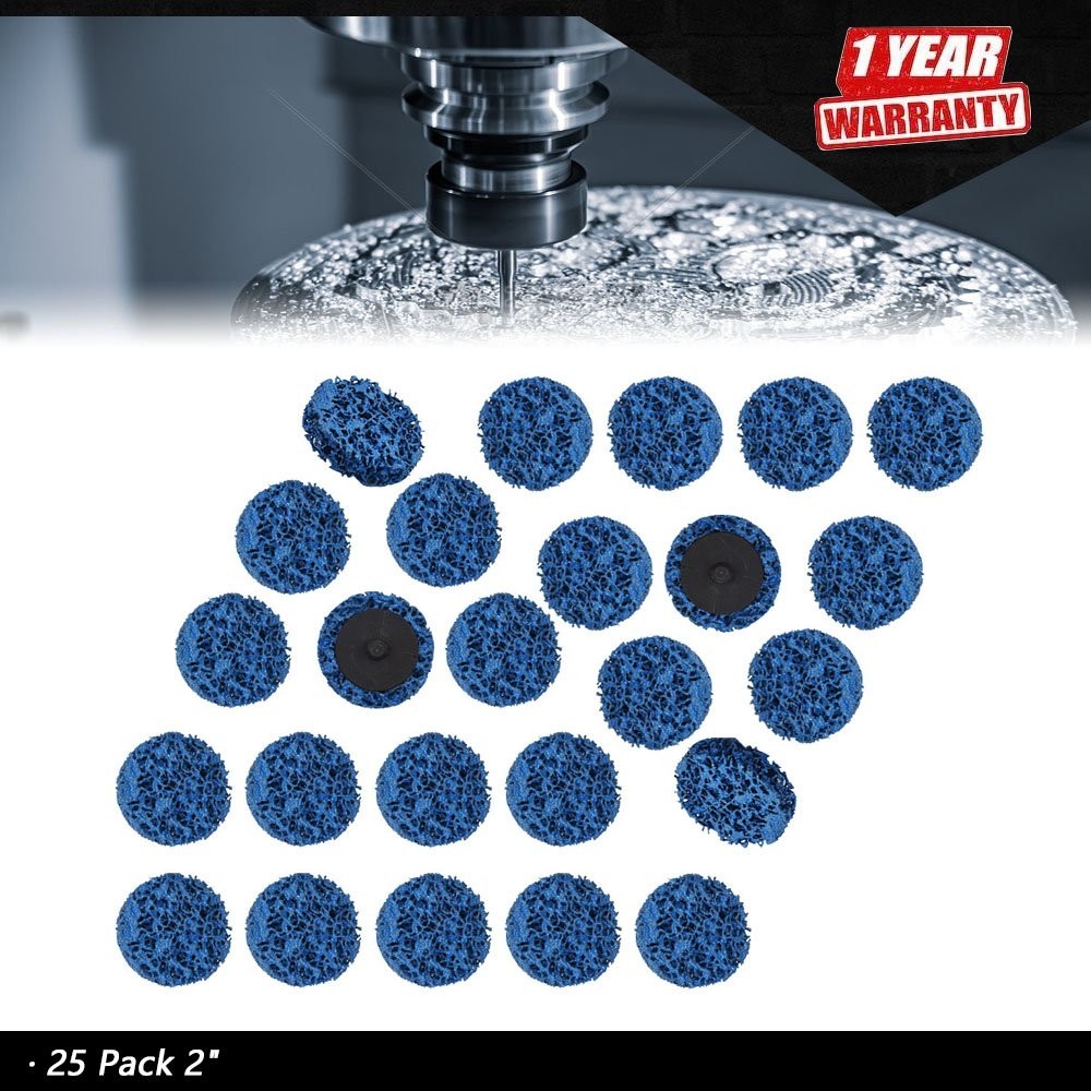 25 Pack 2" Quick ChangeEasy Strip & Clean Discs for Paint Rust