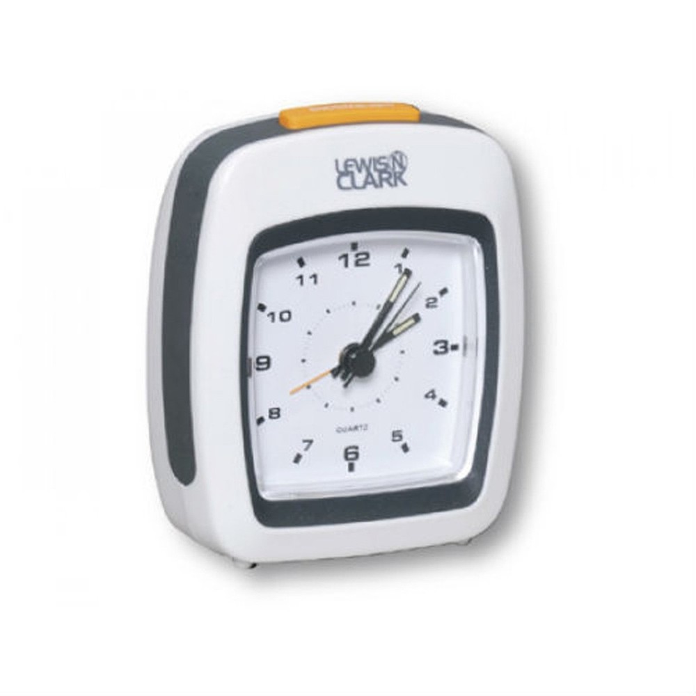 Lewis N. Clark Analog Alarm Clock, White, One Size