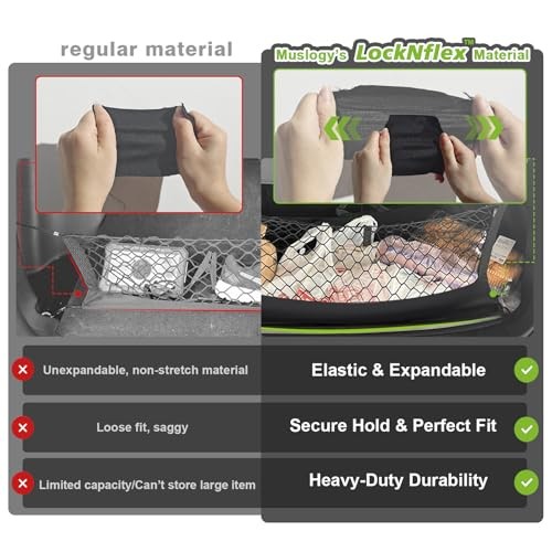 Envelope Style Trunk Cargo Net Compatible with 2021-2025 Chevy