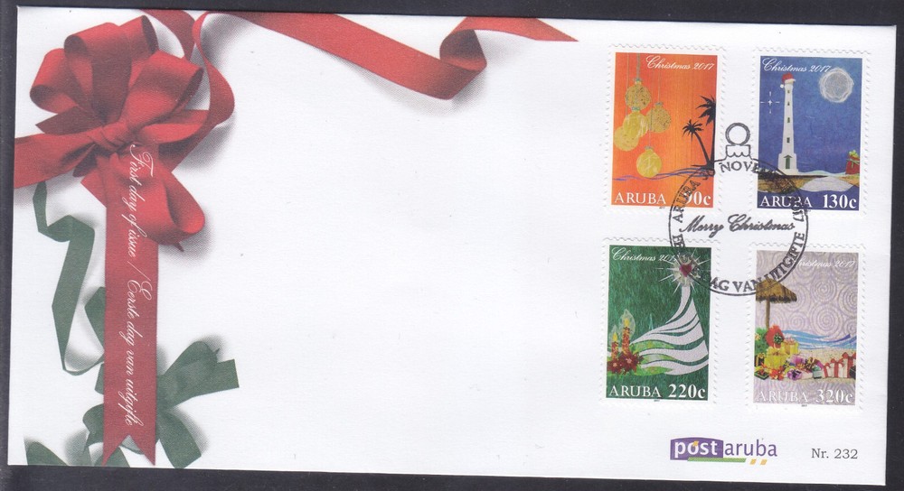 Aruba Issue FDC 2017 (232) Christmas