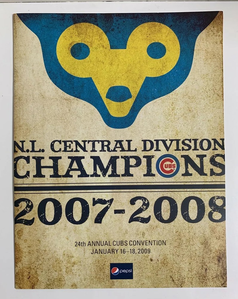 Chicago Cubs Convention Program 2009 24th Annual MLB 2007 2008 NL Central Champs