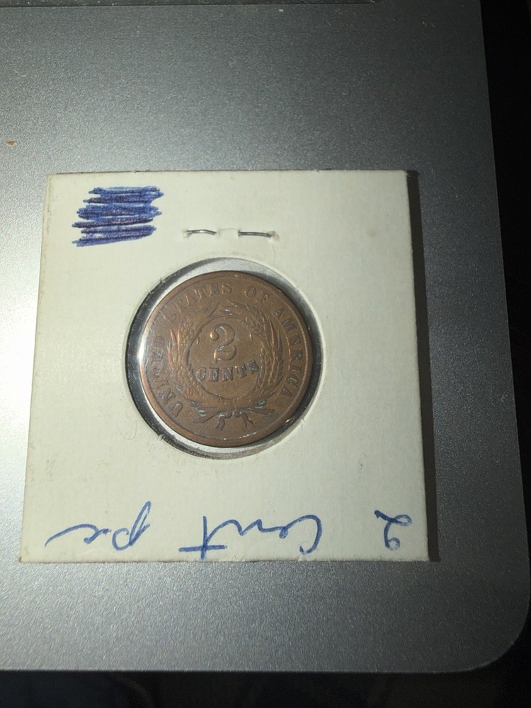 1864 2 Cent Piece Coin