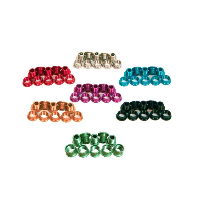 Runlux Alloy Chain Ring Studs Blue Pkt 5