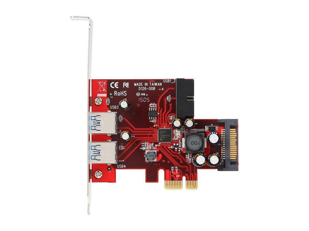 StarTech.com PEXUSB3S2EI 4-port PCI Express USB 3.0 card - 2 external, 2 interna
