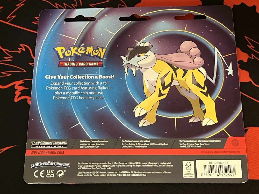 Pokémon PHANTASMAL FLAMES & MEGA EVOLUTION 2-Pack Blister - RAIKOU promo SEALED!