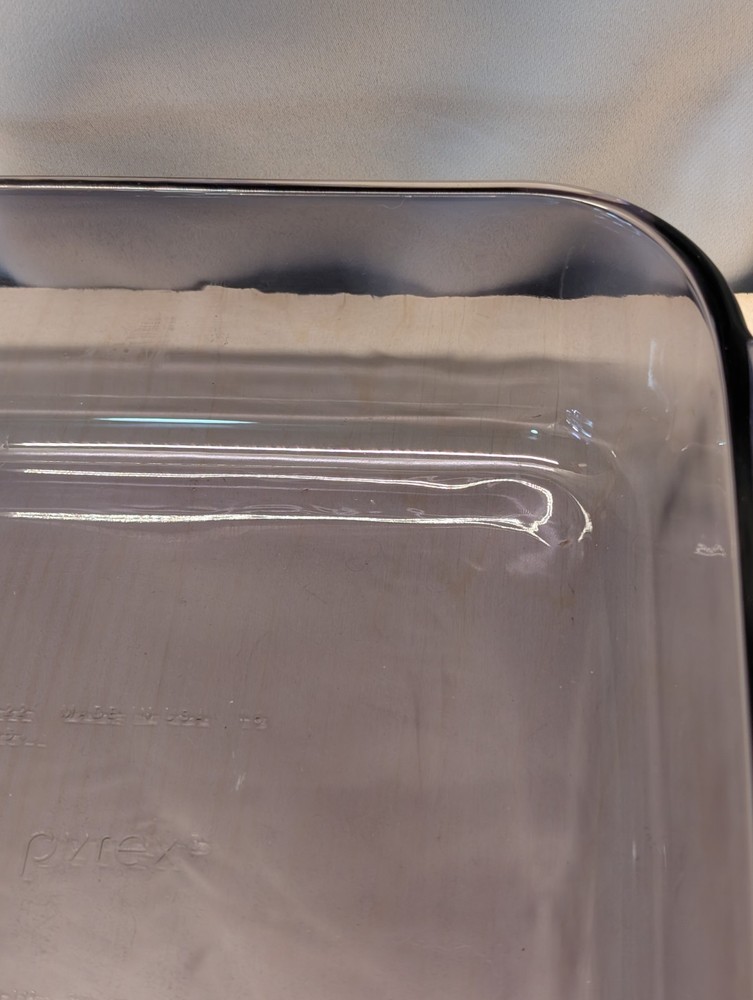 Pyrex Vision Ware Amethyst Baking Dish 8x8 Inch Square Casserole Pre-owned