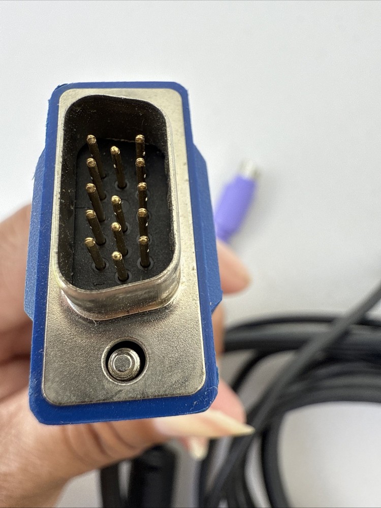 3-in-1 Universal Ultra Thin PS/2 KVM Cable
