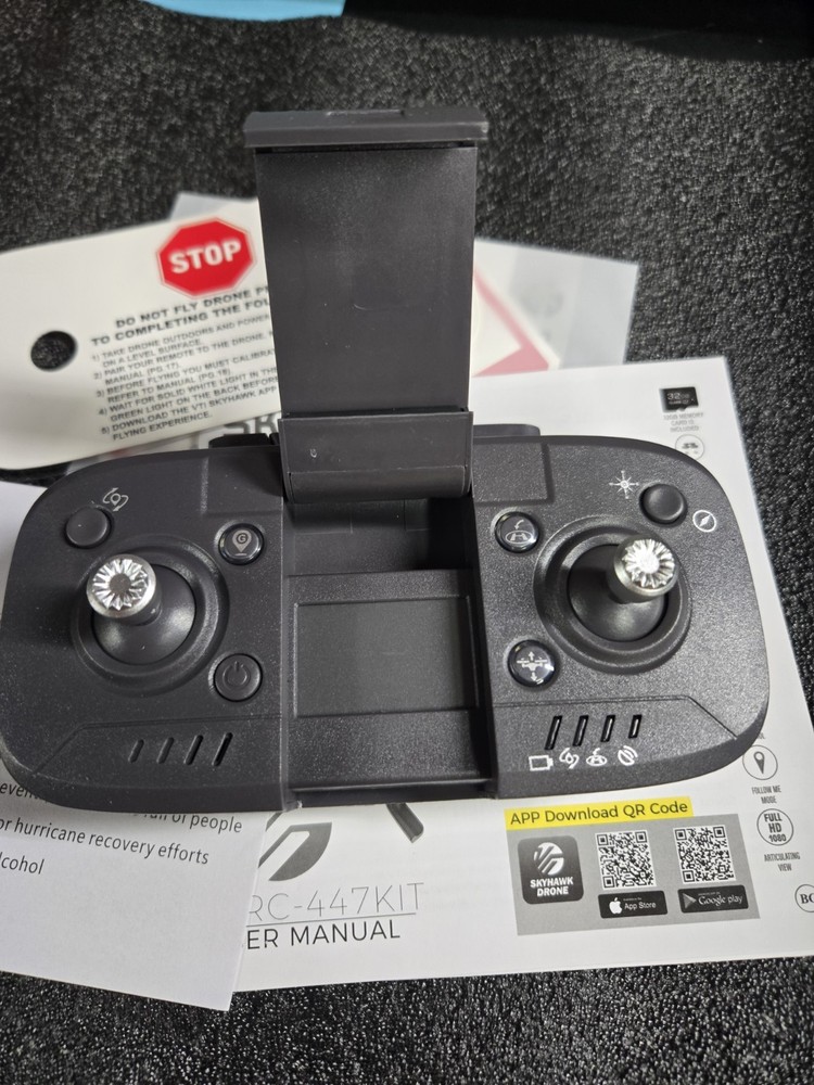 SKYHAWK FOLDABLE VIDEO GPS DRONE WIFI CONTROLED APP 1000 FT FLIGHT RANGE CAMERA