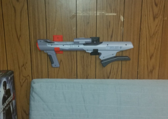 Wall Mount for Nintendo Super Scope Arcade Gun