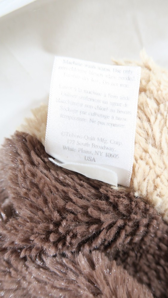 Cuddle Time Giraffe Pattern Brown Baby Warm Soft Lovey Blanket