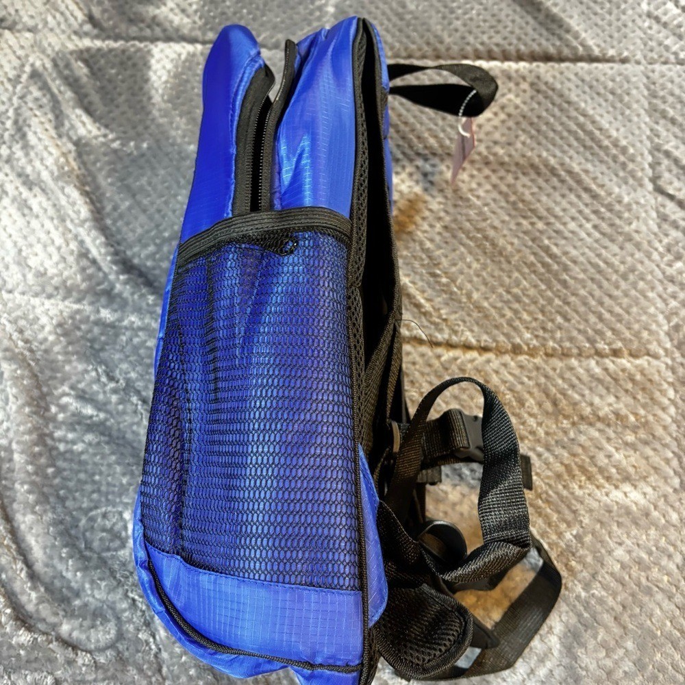 Brooks Running Backpack Royal Blue Ripstop Lightweight Mesh Back Gym Bag