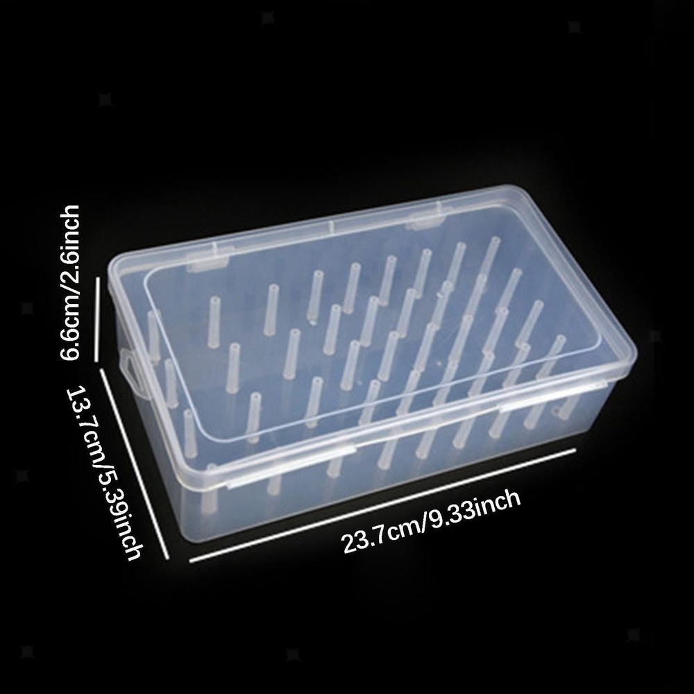 Sewing Thread Storage Box Container Transparent for Sewing Embroidery Spools