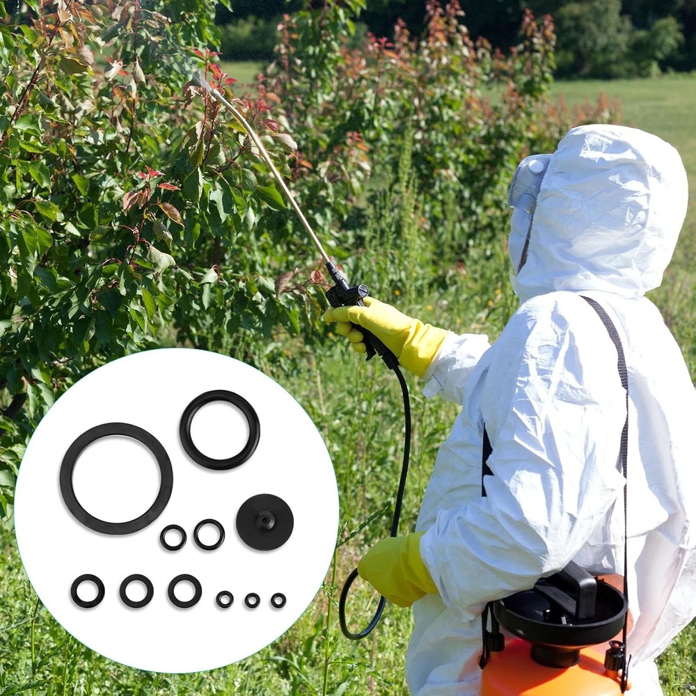 Comprehensive Sprayer Accessories - 11 Rubber Seal Rings for Optimal Performance