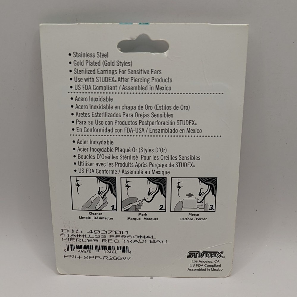 Studex Personal Ear Piercer New