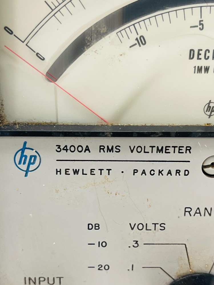 Hewlett-Packard 3400A RMS Voltmeter / READ