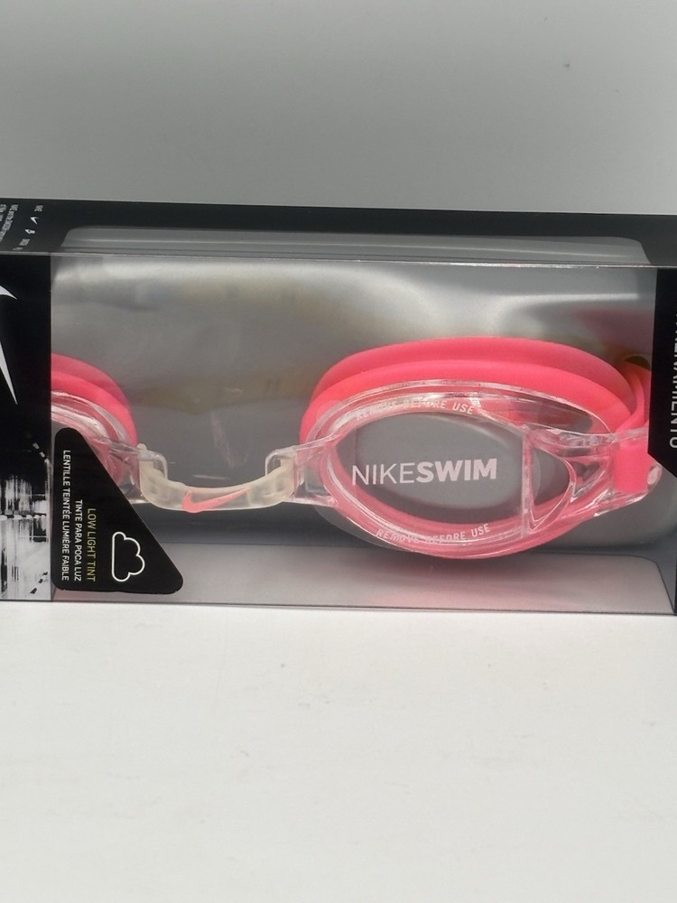 Nike Chrome Swim Training Goggle Pink/Clear One Size NEW