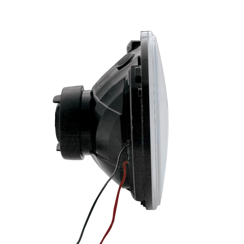 7" Motorcycle Headlight w/ 34 Amber LED Bulb