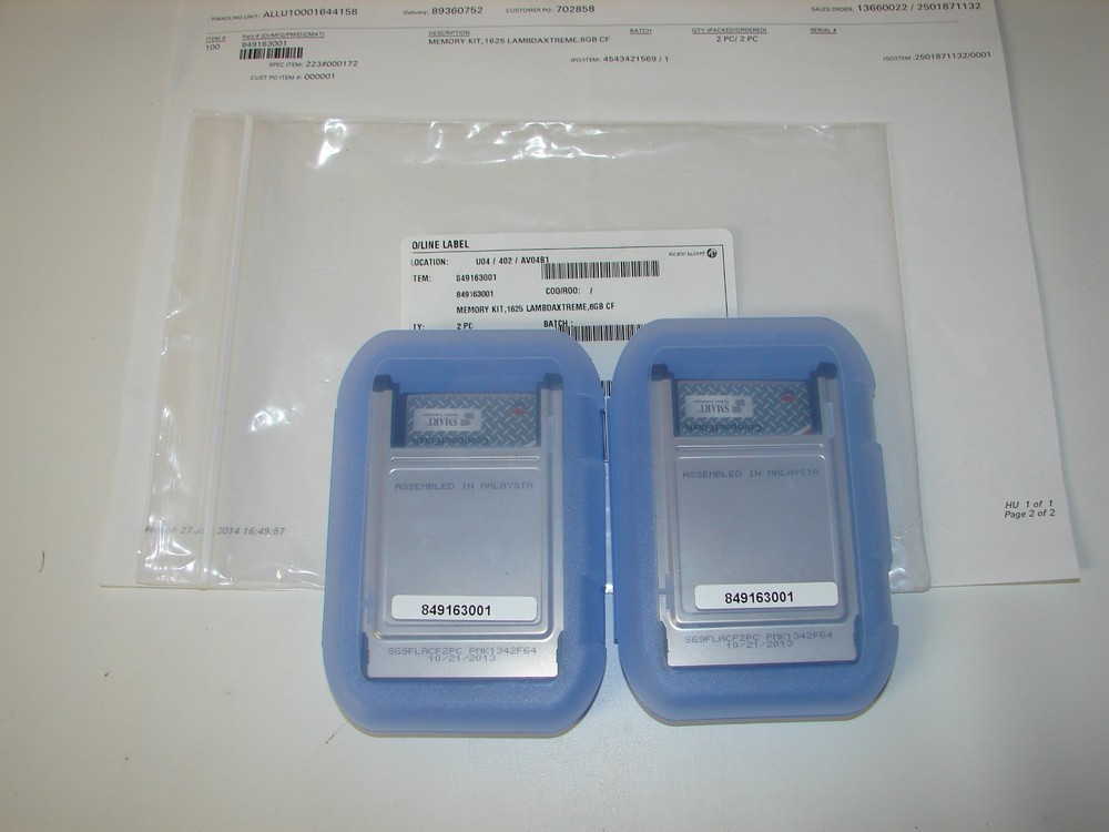 *NEW* ALCATEL LUCENT 1625 LAMBDAXTREME TRANSPORT 8GB CF MEMORY KIT